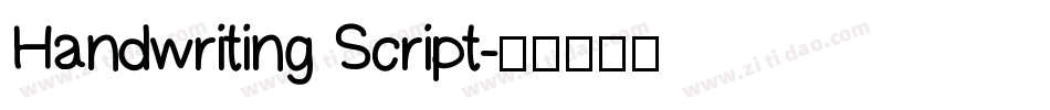 Handwriting Script字体转换